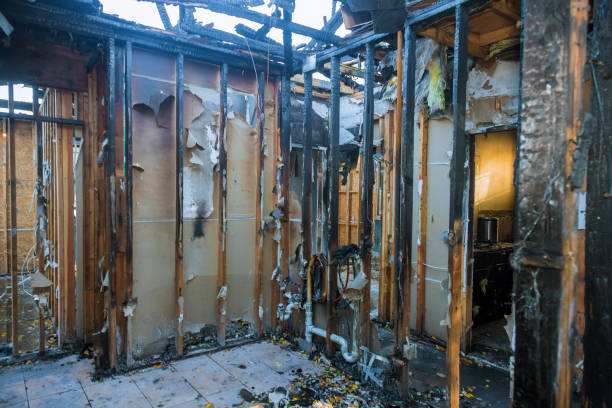 Professional Fire Damage Repair technician working in Green, OR